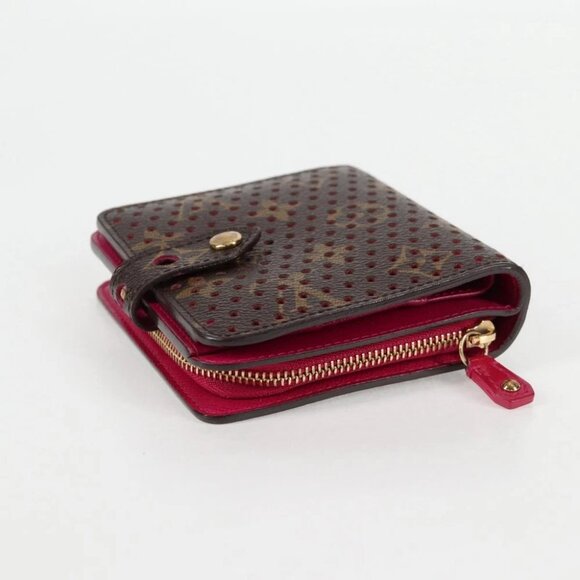 LOUIS VUITTON Monogram Perfo Compact zip Bifold Wallet M95188 LV Auth BA3167V - Picture 6 of 14